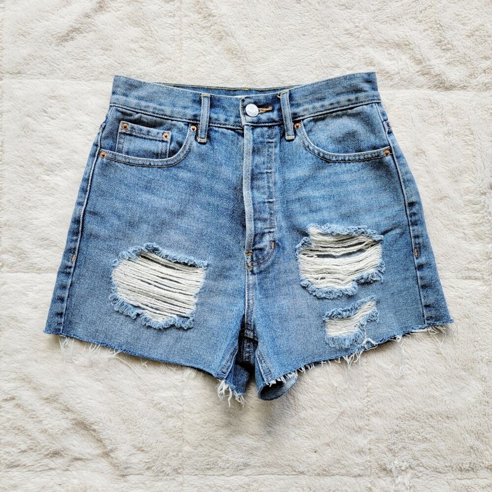 Pacsun Ultra High Rise Distressed Vintage Shorts